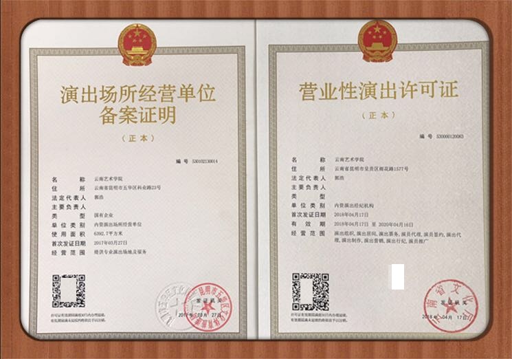 高新区戏剧营业性演出办理营业性许可证